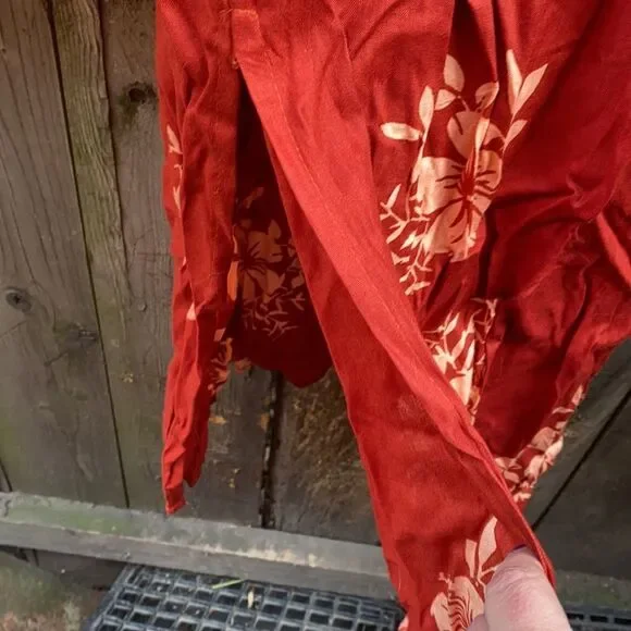 Floral rayon dress sz. M - Picture 2 of 4